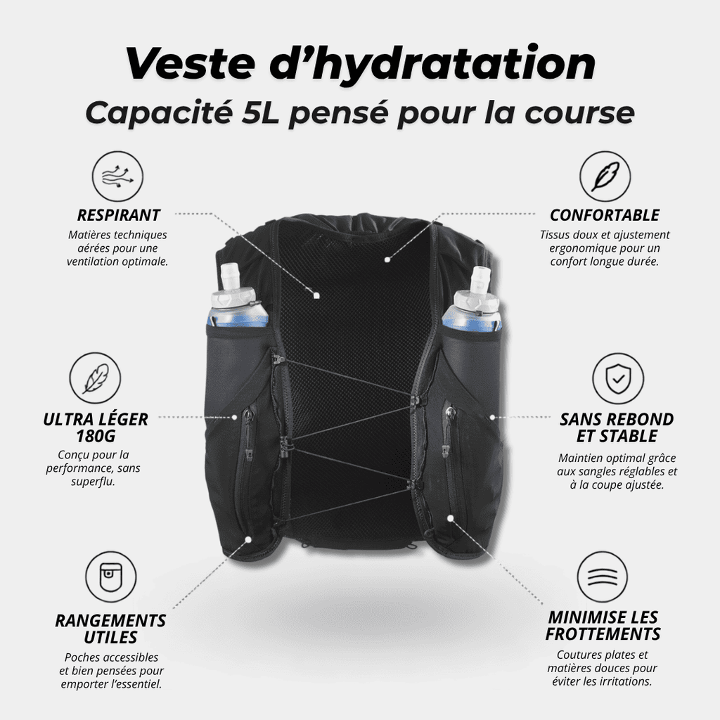 Veste d’hydratation de running APEX 5