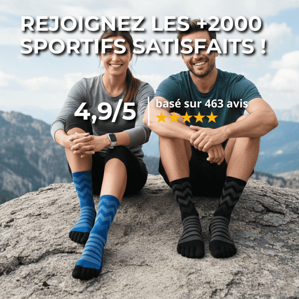 Chaussettes Anti-Ampoules en Laine Mérinos