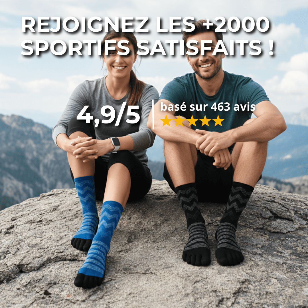 Chaussettes Anti-Ampoules en Laine Mérinos