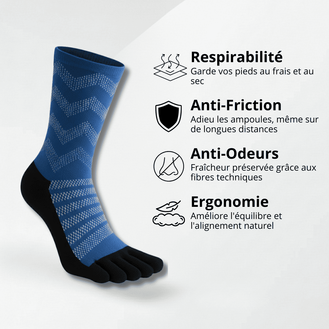 Chaussettes Anti-Ampoules en Laine Mérinos