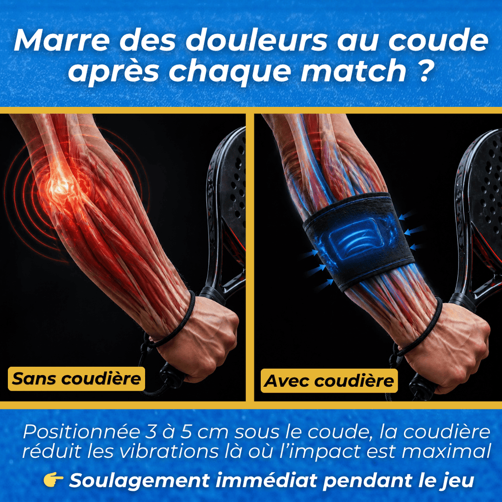 Coudière anti-vibrations padel