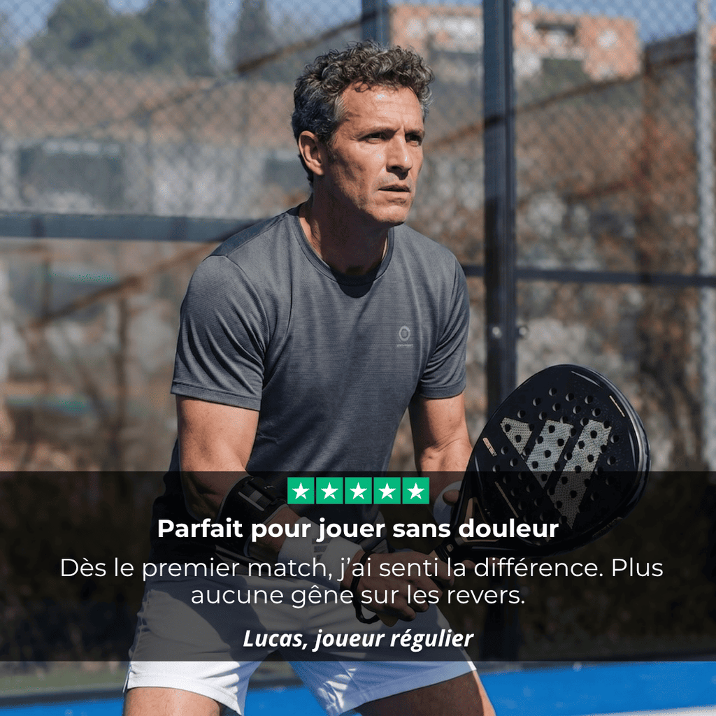 Coudière anti-vibrations padel