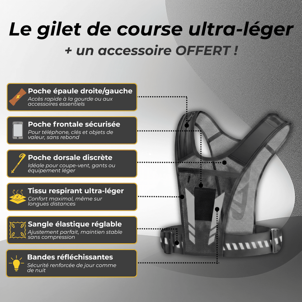 Gilet de course Ultra-léger