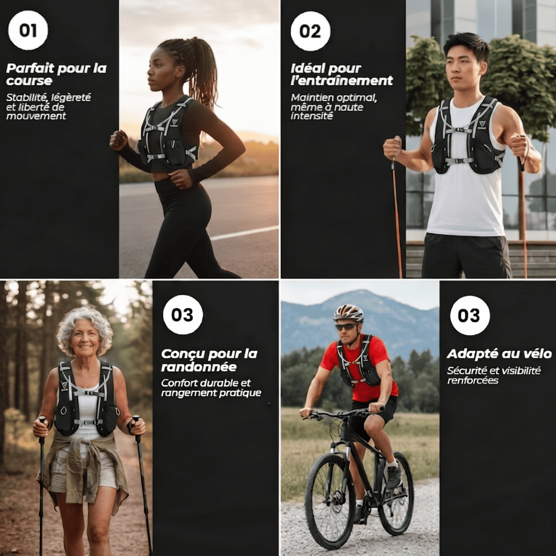 Veste d'hydratation ultra-légère